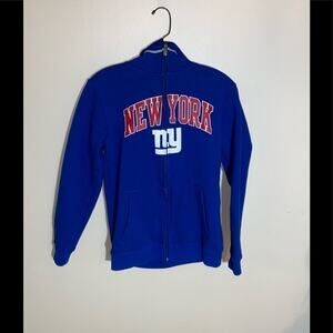 NFL TEAM APPAREL “GIANTS” FULL ZIP “HOODIE” WITH FULL ZIP HOOD SIZE L